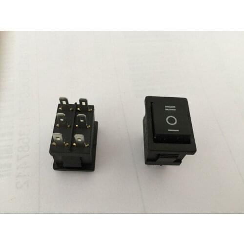 10pcs AC 250V 3A AC 125V 6A 6 Pin ON/OFF/ON I/O SPST Snap in Mini Boat Rocker Switch 21*15mm
