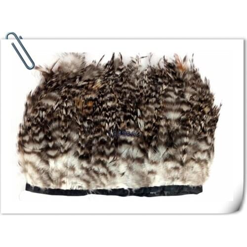 10 yards/lot 10-15cm height pheasant feather ribbion Natural chicken feathers fringe plumes for Dress/Hat /skirt Wholesale price