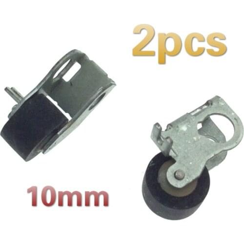 2pcs 10mm with iron frame pinch roller for cassette deck audio pressure tape recorder player belt pressure pulley