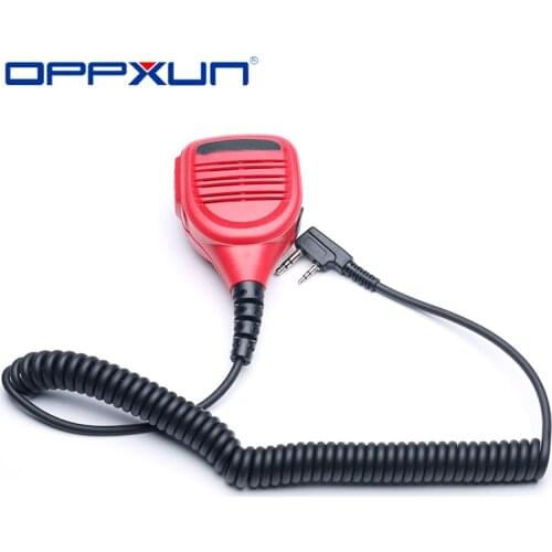 2021 Red Hand Microphone Speaker Mic for Kenwood Tk-3107 Baofeng UV-5R BF-888s GT-3TP Walkie Talkie Two Way Radio dropshipping