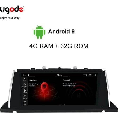 Ugode For BMW 5 Series GT F07 Car Multimedia Player 10.25 Inches Screen Monitor Bluetooth Android 9.0 Plastic Metal (2013-2017)