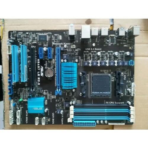 Used,for Asus M5A97 LE R2.0 Original Desktop Motherboard 970 AM3/AM3+ FX6300 FX8300 DDR3 32G SATA3 USB3.0 ATX