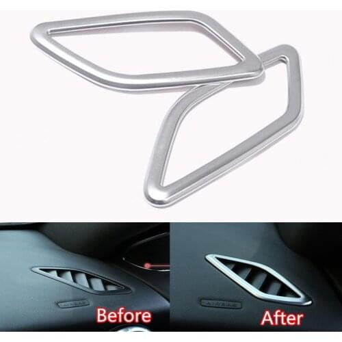For Mercedes Benz CLA GLA Class W117 X156 2014-2017 AMG Car Dashboard Air Condition Outlet Vent Car-styling Frame Trim 2x