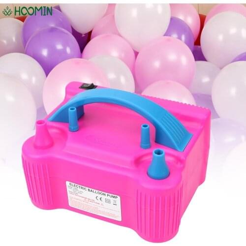 Electric Balloon Inflator Pump High Voltage Double Hole Air Compressor Portable Air Blower Balloon Pump EU Plug Party Accessory