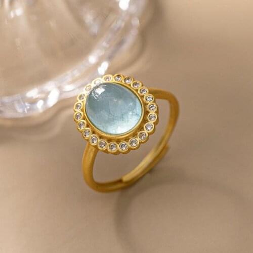 Natural Hetian Jade S925 Sterling Silver Fashion Popular Simplicity Ladies Ring Chinese Vintage Upscale Open Ring