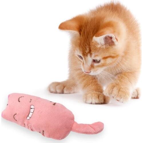 Dorakitten Pet Toy Cute Cat Tail Bite-Resistant Plush Toy Contains Catnip Cat Interactive Training Toy Pet Supplies Cat Favors