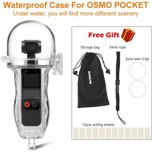 DJI Osmo Pocket Dive Case Housing Waterproof Case or Protective Diving Case Shell 60M Depth Camera Osmo Pocket Accessories
