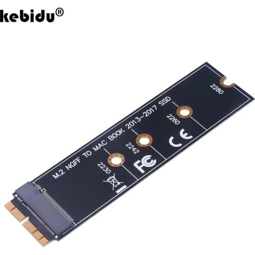 Kebidu M.2 NVME PCIe SSD Convert Adapter Card For A1465 A1466 A1398 A1502 for MacBook 2013-2017 NVME/AHCI SSD Upgraded Kit