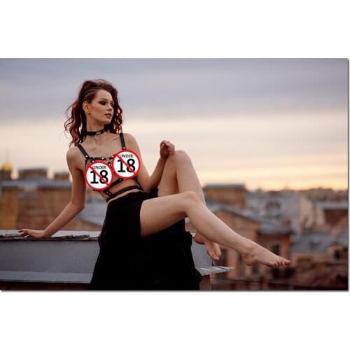 Beautiful Lady Supermodel Poster Canvas Prints Unframed Painting For Living Room Decor