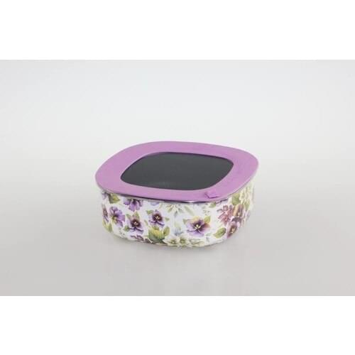 Ancel Enamel Square Storage Container 19*19*9 cm