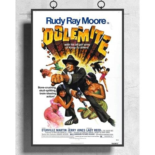 L510 DOLEMITE Movie Blaxploitation Shaft 01 Silk Fabric Poster Art Decor Indoor Painting Gift