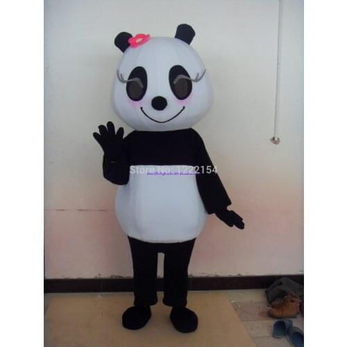 Hot selling Cute Adult cute Professional New little happy panda Mascot Costume Fancy Dress Adult Size