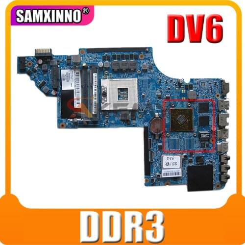 LAPTOP MOTHERBOARD 659998-001 for HP DV6 DV6-6000 main board 641487-001 659147-001 HPMH-41-AB6200-D00G DDR3 full tested