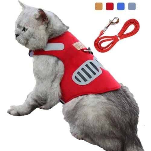 Fashion Plaid Cat Harnesses for Cats Summer Mesh Pet Harness and Leash Set Katten Kitty Mascotas Products for Gotas Accessories