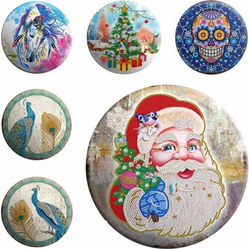 New Products Tin Diamond Painting 5D Animal Diamond Mosaic Embroidery Iron Sheet DIY Painting With Diamonds Christmas Decor