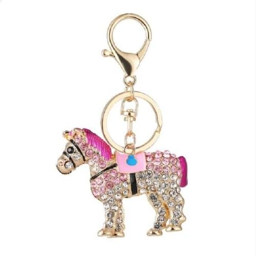 Naivety New 1PC Horse Pendant Crystal Rhinestone For Bags Gift for girlfriend Lightweight Organizers