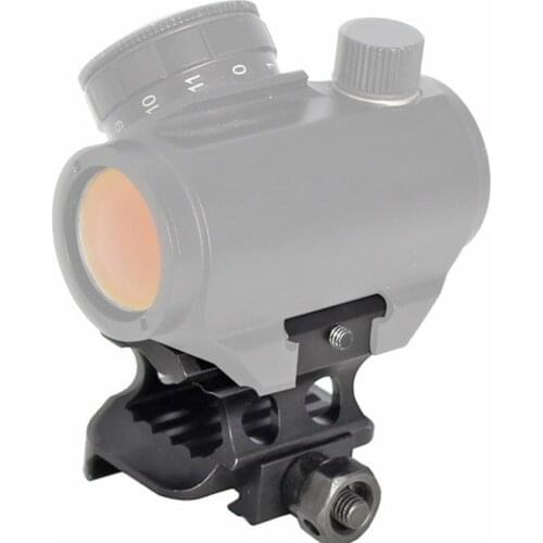 Paintball Sight Scope Riser See-thru Mount with Top 4 Slots Picatinny Rail Adapter Accessories T1 T2 Hunting Airsoft Red Dot