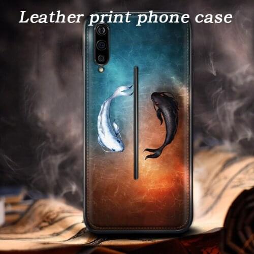 Retro PU Leather Case for Vivo S1 Pro iQOO Neo Pro X27 Pro 3D Relief Fish Pattern Soft Silicone Shockproof Phone Protecive Cover