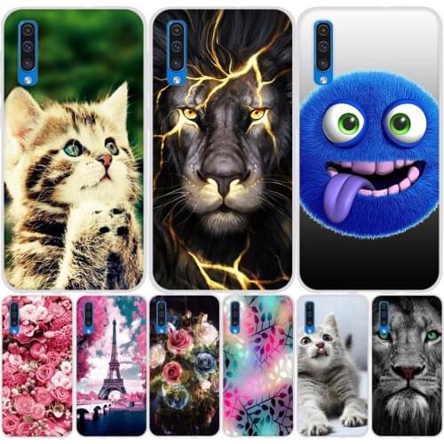 Luxury Case for Samsung Galaxy A70 A60 A50 A40 A30 A20 A10 Phone Cover Animal Cartoon Cute Soft Silicone Case Samsung A50 A505F