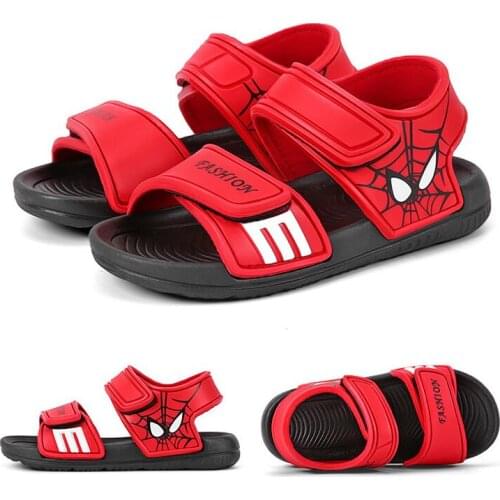 Baby Boys Girls Sandals Summer Non-slip Beach Shoes SpiderMan Baby Sandal Kids Shoes Waterproof Student Breathable Sandals