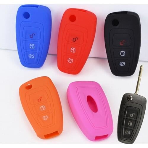 Funda De Silicona Para FORD FOCUS MK3 ST, RANGER, MONDEO, ECOSPORT, ESCAPE, KUGA, Mando A Distancia, 3 Botones