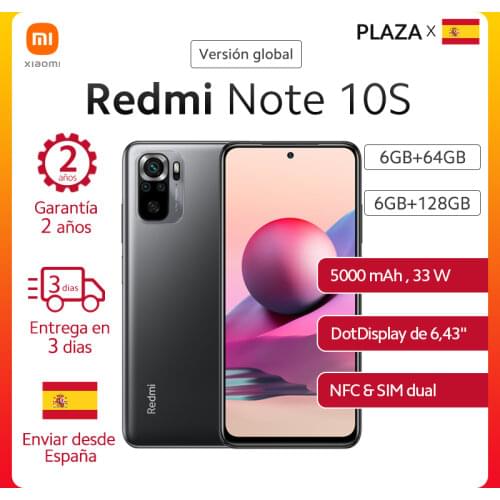 Code: JULIO2 Xiaomi Redmi Note 10S NFC Smartphone 64MP Camera Helio G95 5000mAh 33W Fast Charge 6.43 AMOLED DotDisplay FHD