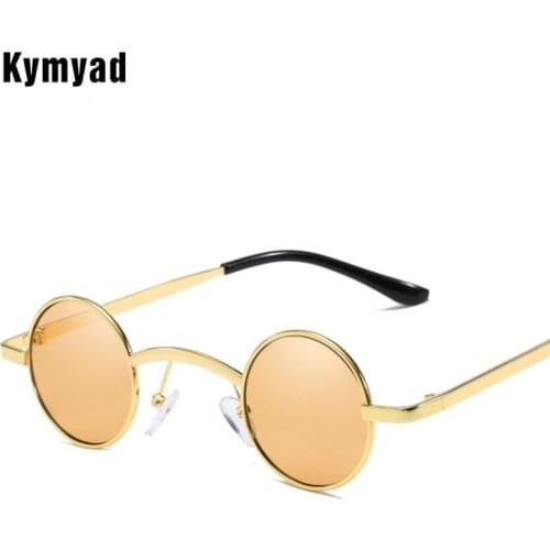VWKTUUN Steampunk Sunglasses Women Round Sun Glasses For Men Retro Eyewear Oculos UV400 Small Frame Mirror Shadese New Glasses