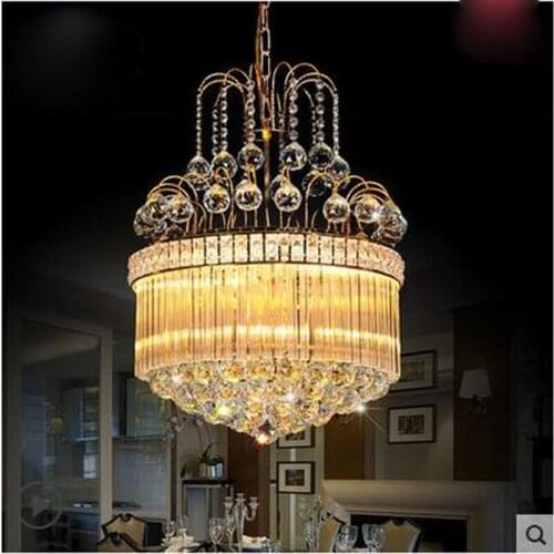D50 X H50CM modern LED k9 crystal chandelier restaurant lamp Rooms European wine corridor aisle lights atmospheric lobby lights