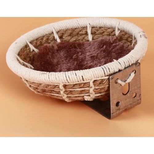 Creative Hand Knitting Bird Nest Breeding Hemp Rope House Home Weave Canary Finch Budgie Decor Bird Stand Parrot Supplies