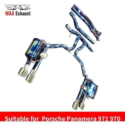 High efficiancy titanium catback exhaust system with valvelectronic for Porsche Panamera 971 970