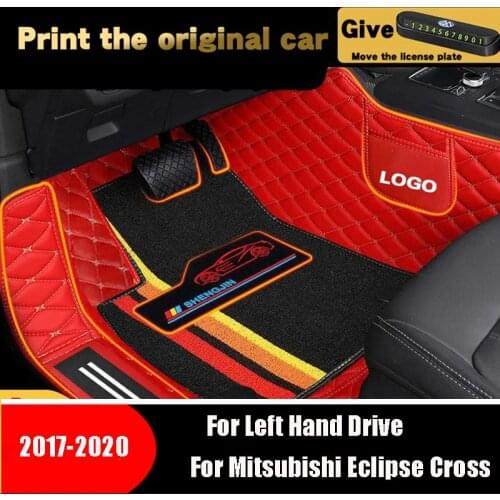 High Quality For Mitsubishi Eclipse Cross 2020 2019 2018 2017 Car Floor Mats Decoration Carpets Auto Interior Styling Parts