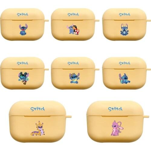Yellow Silicone Case for AirPods Pro Bluetooth EarPods Cover Stitch case disney cover fun