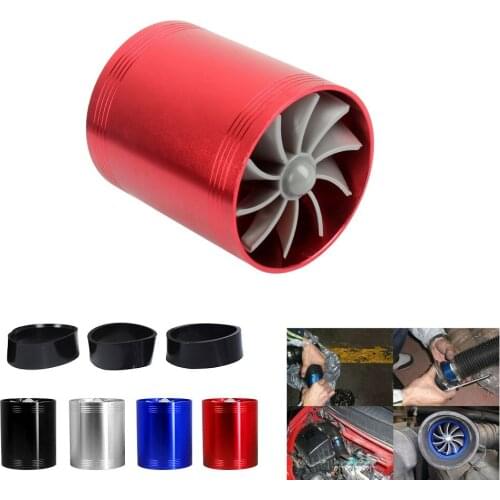 1Pc Car Modification Air Intake Turbine Turbo Gas Fuel Oil Saver Fan Turbo Supercharger Turbine Fit for Air Intake Hose