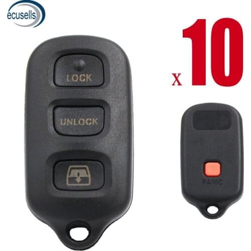 10 Pcs/Lot Remote Keyless Entry Shell Fit for Toyota Sequoia 4Runner Sequoia Matrix Key Replace