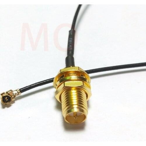 100PCS new IPX to RP-SMA Jack Male SMA to IPX 1.13 Cable Pigtail