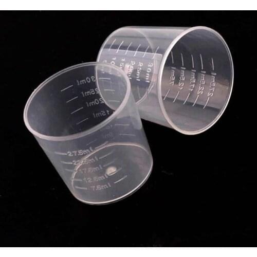 100Pcs 30ML Epoxy Resin Plastic Measuring Cups Kit Resin Mold Jewelry Making