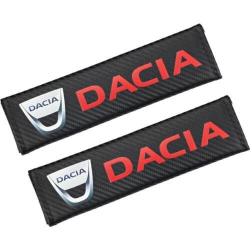 2pcs New Arrival Carbon Fiber Protection Cover case for Dacia Duster Logan Sandero Lodgy Pads Accessories Car-Styling