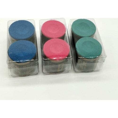 4pcs/lot BUCK Cylindrical Snooker Billiard Cue pool chalk accessories Dry Oil And Medium Billiard Chalks