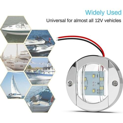 6 LED Boat Stern Lights ABS Plastic LED Stern Lights 6-2835-SMD IP67 Waterproof