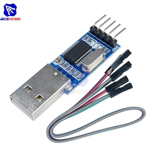Diymore PL2303 USB to RS232 TTL Converter Adapter PL2303HXA Download Module 4Pin Dupont Cable for Arduino Programmer