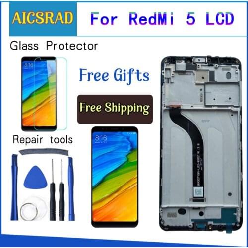 AICSRAD For Xiaomi Redmi 5 LCD Display +Touch Screen 5.7 Inch Test well New Digitizer Assembly Replacement Screen For redmi5