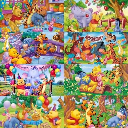 DIY 5D Diamond Painting Disney Winnie The Pooh and His Friends Embroidery Full Dill Mosaic Crafts for Child Home Decor Gift