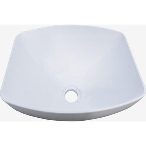 395.8*297.7*142.4/127.6mm White Acrylic Sink GR-TP03 Boat Caravan RV Camper