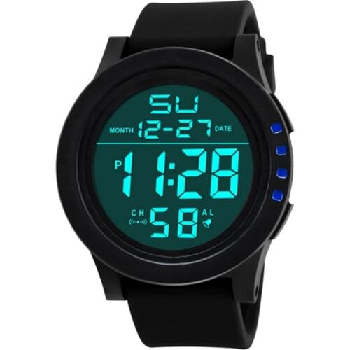 Fashion Mens Watches Classic Dual Display Digital Watch for Men Outdoor Sports Waterproof Male Wristwatches Boy Clock Bracelet
