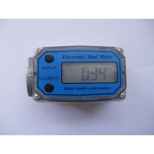 Digital Turbine Flow Meter Flowmeter Gauge Caudalimetro Electronic Flow Indicator Sensor Counter Petrol Fuel Plomeria Water DN25