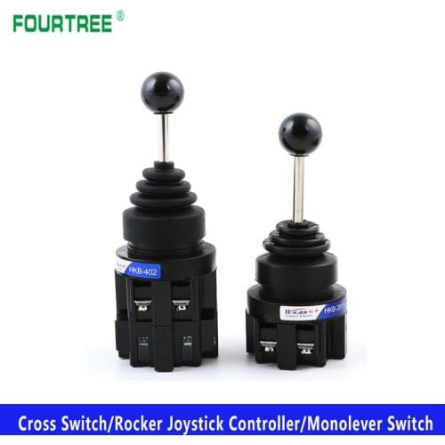 30mm Monolever Cross Rocker Master Switch Joystick Cross Switch Self-reset Self-lock 2NO 4NO HKB-201 2011 402 4022