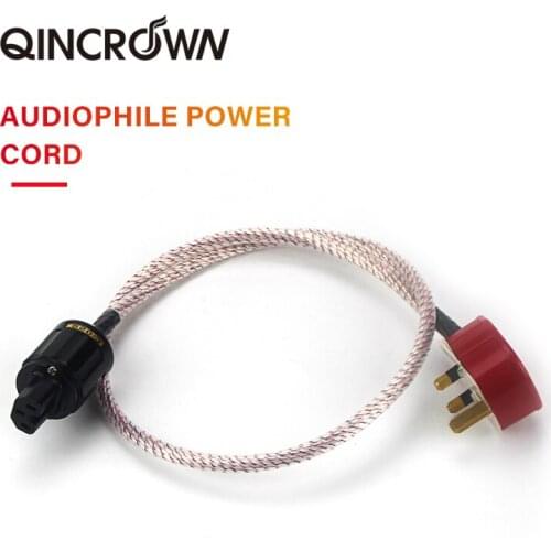 Hifi British Standard Music Ribbon 7-Valhalla Color Amplifier Power Cable HiFi Audio Power Wire,AC Supply Power Line
