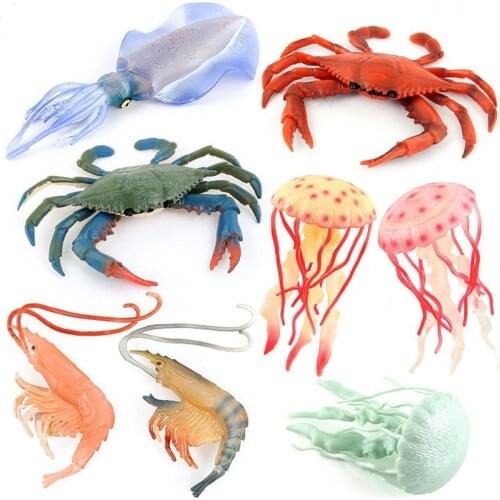 Simulated Jellyfish Toys Model Aquarium Sea Life Animals Seajelly Model Toys Cognition Educational Kids Toddler Seajelly Toys