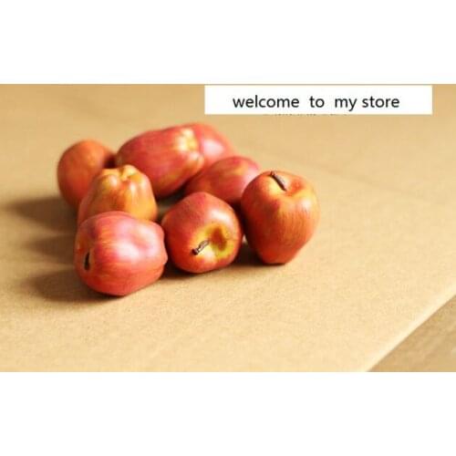 Simulation pvc figure little red apple ornaments model toy model gift 10pcs/set