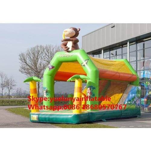 China Guangzhou) manufacturers selling inflatable slides,monkey obstacles KY-677